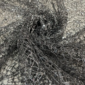 Gray Silver Spider Lace 