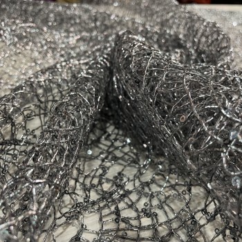 Gray Silver Spider Lace 