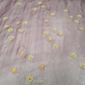 Embroidered tulle