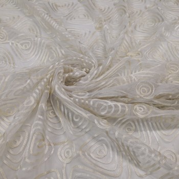 Embroidered tulle