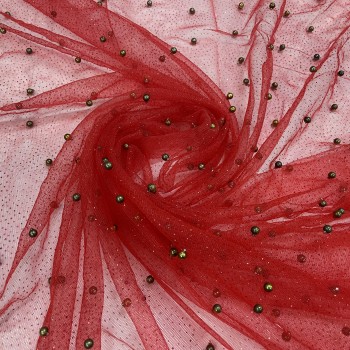 Embroidered tulle