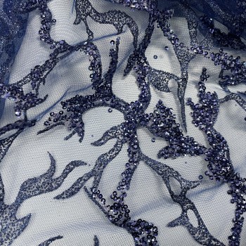 Embroidered tulle