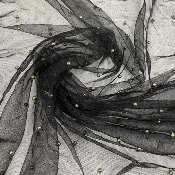 Embroidered tulle