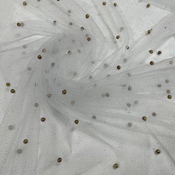 Embroidered tulle