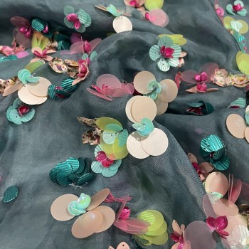 EMBROIDERED  TULLE