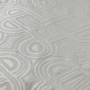 White thick Brocade