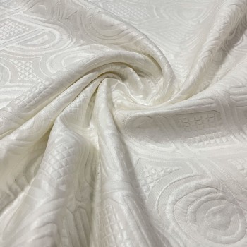 White thick Brocade