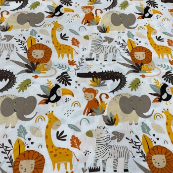 Small Zoo Cotton Fabrics