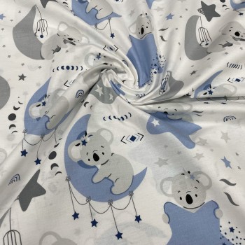 Κοάλα σε γκρι-μπλε με αστεράκια και φεγγάρια