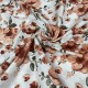 Cotton with cinnamon flowers