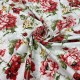 Cotton with red flowers