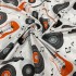 Cotton orange guitar