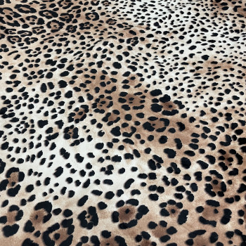 Leopard Matte Elastic Velvet