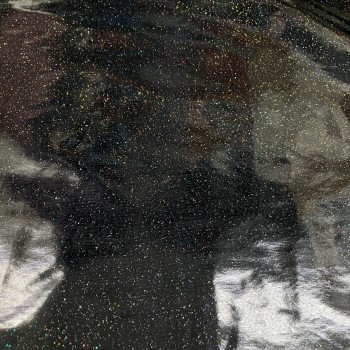 Latex vinyl black with glitter