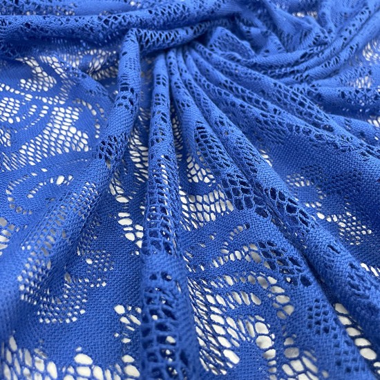 Δαντέλα δίχτυ μπλε ρουα