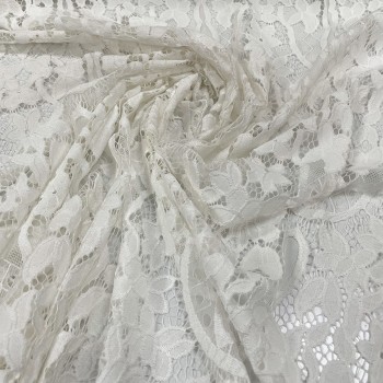 White elastic lace
