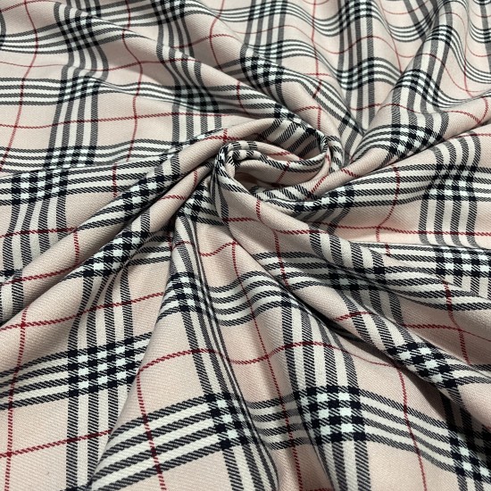 Ροζ Καρό Σκωτσέζικο τύπου Burberry Ροζ Καρό Σκωτσέζικο τύπου Burberry