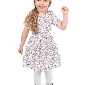 Cotton Liberty with purple flowers