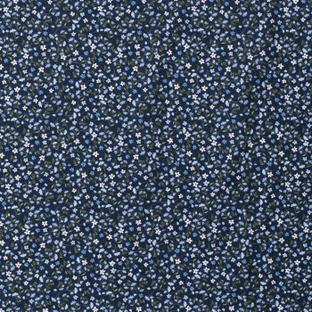 Cotton Liberty with small blue-white flowers