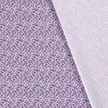 Cotton Liberty with small pink-purple flowers