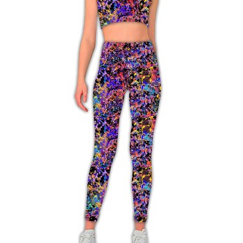 Lycra with colorful splashes
