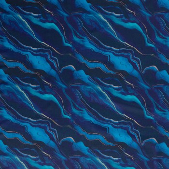 Blue marble lycra
