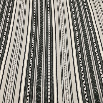 Grey olive ripped hand-woven textile
