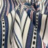Royal blue ripped hand-woven textile