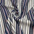 Royal blue ripped hand-woven textile