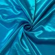Turquoise stretch satin