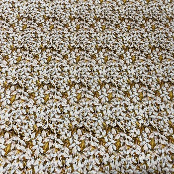 Chintz satin in mustard shades