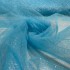 Turquoise tulle with glitter